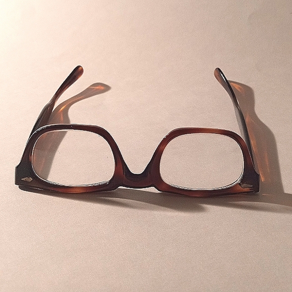 Vintage 1950s American Optical Company Unisex Tortoise Thick Eyeglass Frames - Picture 12 of 14